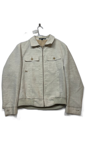 Nico beige leinen zip varsity - nico,
