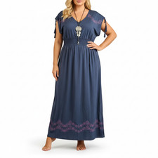 Sheego Kleid Damen Maxikleid