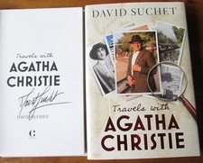 David Suchet Signed Travels with Agatha Christie new first edition