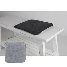 Filz Sitzkissen Grau Schwarz