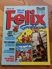 Felix Großband 54, mit Rahan, Peppi Popcorn, D fünf Asse, unverschmiert, Bastei