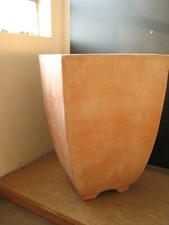  Blumentopf Pflanzkübel Vase Terracotta eckig Blumenkübel 68 cm Quadratisch 2 Wa