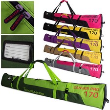 BRUBAKER Skitasche Skisack Carver Pro 2.0 Single Skibag für 1 Paar Ski 170 190