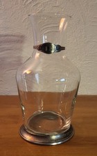 Rotwein Karaffe Dekanter Francia 1 L Kristallglass Zinn-Montur Cosi Tabellini