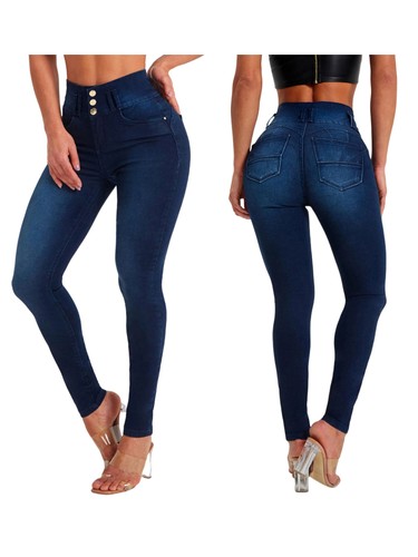 Damen high waist - waist, skinny