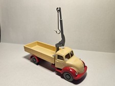 Wiking Magirus Sirius mit Ladekran 612/2B  Hellbeige/rot Zustand sehr gut