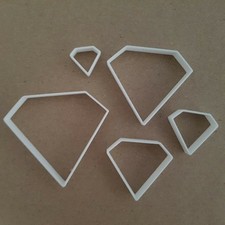 Diamant Edelstein Juwel Form Mini Fondant Schneider klein Zuckerkunst Glasur klein scharf