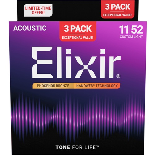 Elixir 16568 nanoweb acoustic - nanoweb,