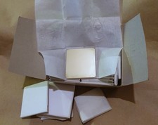 10x Halbsilberte Glasquadrate