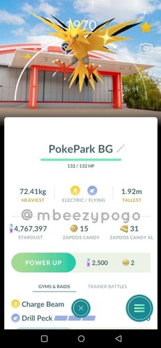 Shiny zapdos with pokepark - zapdos,