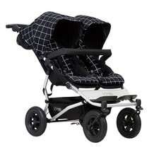 Mountain Buggy Kinderwagen Zwillingskinderwagen Duet V3 Doppelsitz-Buggy grid !