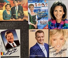 * Moderation, TV * 7 Original - Autogramme, 6 AK, handsigniert *