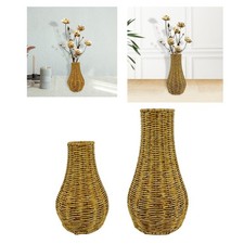 Rattan gewebte Blumenvase