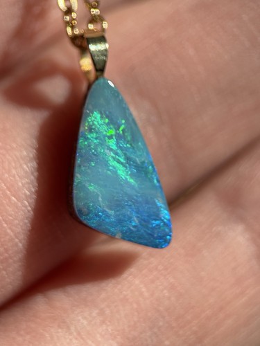 14k gold anhänger opal - 14k,
