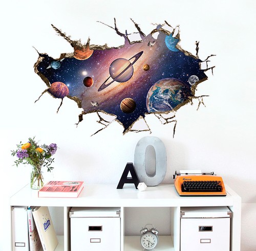 Wandtattoo weltall - wandtattoo,