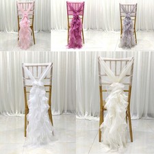 Chiffon Chiffonschleife Stuhlhussen Schleifenbänder Stuhlschleife Party  Deko
