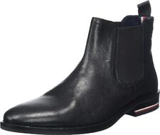 Tommy Hilfiger Herren Chelsea Boots Leder Stiefeletten FMOFM04177 Gr 44 Neu10