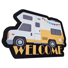 Fußmatte Türmatte mit Reisemobil-Motiv für Wohnmobil Wohnwagen Camping Vorzelt