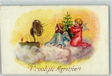 13221991 - Vroolijk Kerstfeest Radio mit externem Trichterlautsprecher AK