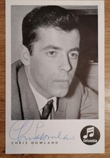  Autogramm Chris Howland(1928-2013), Schlagersänger und Schauspieler 