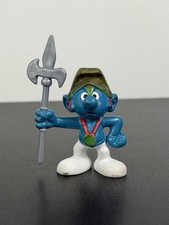 Vintage Schleich Smurf Warrior