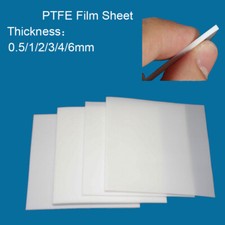 PTFE Teflon Zuschnitt Platte Folie Dicke 0,5/1/2/3/4/6 mm Dichtung Weiß Tafel