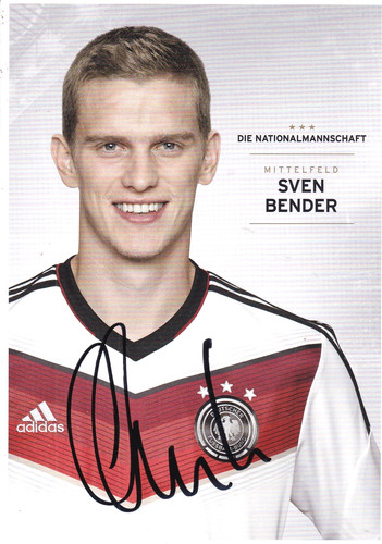 Autogramm sven bender dfb - autogramm, (dfb