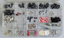 H0 Märklin Konvolut Ersatzteile u.a. Signalflügel in Sortierbox aus Sammlung