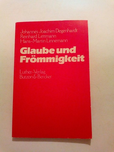 Glaube und frömmigkeit - glaube,