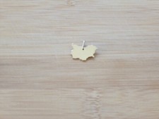 Anhänger Landkarte Bulgarien 925 Silber Rundöse massiv gestempelt