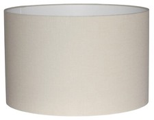 Lampenschirm für Stehlampe, Hängelam Zylinder 13-50 cm E27/E14 Beige MIRANO