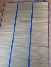 Strohmatte Strandmatte Teppich Weekendmatte Picknickdecke faltbar 182 x 92 Neu