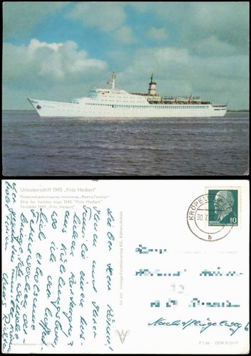 Ansichtskarte urlauberschiff - ansichtskarte,