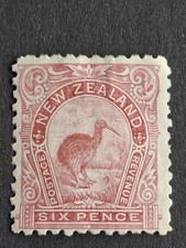 NEW ZEALAND 1900 MNG "6d KIWI