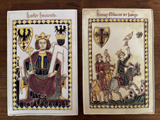 Pair of Large Antique Majolica