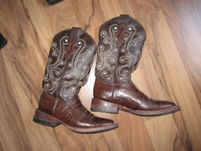 Ferrini Damen Cowboystiefel, Reitstiefel, aus Rindsleder Größe 7,5