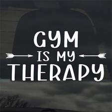 Gym Is My Therapy Custom Vinyl