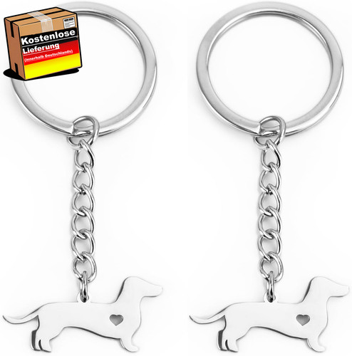 Dackel schlüsselanhänger set - dackel,