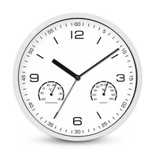 Analoge Wanduhr mit Thermo-