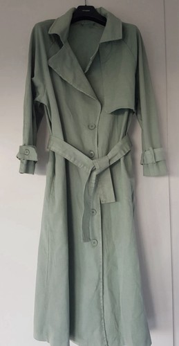 Trenchcoat oui baumwolle mint - trenchcoat,