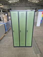 C+P Metallspind 3 Türen 90cm anthrazit olivengrün mit Mängeln