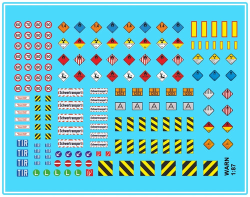 Waterslide decal h0 lkw - waterslide,