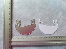 Stanzschablone Weihnachten/Winter - Hintergrundstanze - RAR