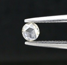 Rustikal Natürlicher Diamant 0.13tcw Weiß M/N Rund Rose Schnitt Für Schoolday