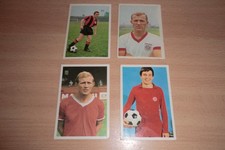 4 Sammelbilder, 90,159,309,314 Sammelalbum Fußball 1966/67, Bergmann-Verlag