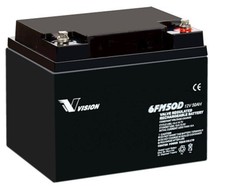 AGM Blei Akku Batterie Zyklentyp - 12V 50Ah - VISION 6FM50D