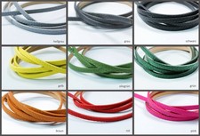 Bänder aus Lederimitat 5mm 120 cm flach Kunstlederband Kunstleder Band, KLB-20