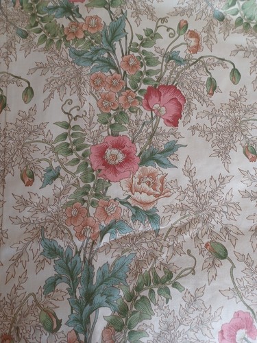 Vintage blumen vorhänge rosa - blumen,