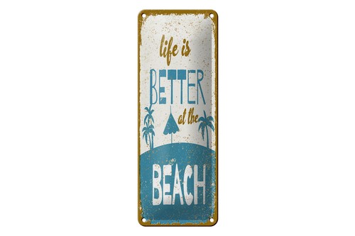 Blechschild spruch 27x10 - spruch,