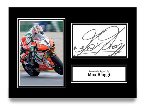 Max biaggi handsignierte - max, a4
